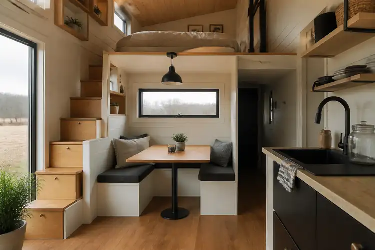 Ruimtebesparend interieur